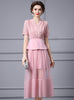 Pink Lace Tulle Mother Of The Bride Dress