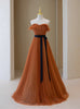 Strapless Tulle Pleats Prom Dress
