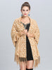 Jacquard Long Tassel Knitted Shawl