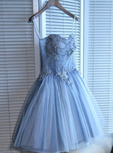 Tulle Strapless Beading Homecoming Dress