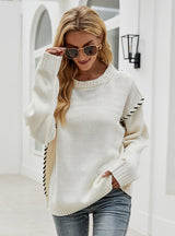 Loose Casual Long-sleeved Pullover Sweater