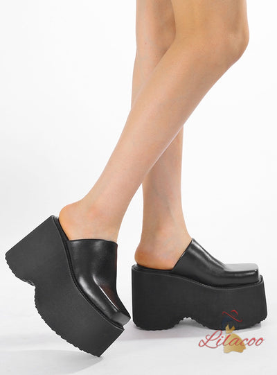 Platform Ultra-high Heel Slippers