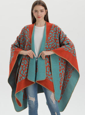 Women Cashmere-like Split Scarf Cloak