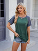 Round Neck Split Loose Short Sleeve T-shirt