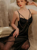 Sexy Ice Silk Sling Long Pajamas
