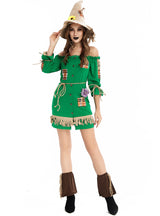 Halloween Scarecrow Role-playing Green Hat Costume