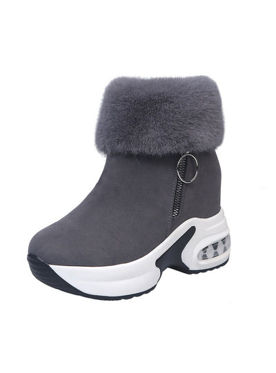 Soft Cake Wedges Thick Soles Booties