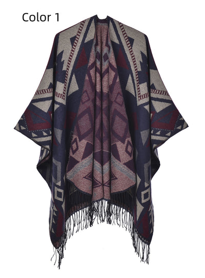 Bohemian Thickened Dual-purpose Scarf Cloak