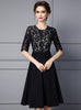 Black Lace Mother Of The Bride Dress