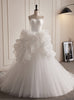 White Tulle Sweetheart Wedding Dress