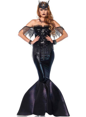 Halloween Mermaid Witch Costume Cosplay