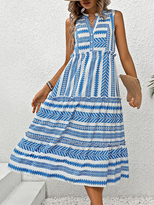Bohemian V-neck Long Dress