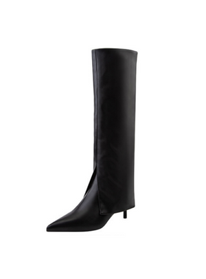 Thin Pointed High Heels Knee Boots