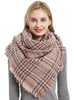 Plaid Square Scarf Thickened Scarf Shawl