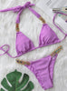 Sexy Metal Accessories Rhinestone Bikini