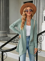 Solid Color Loose Long Sleeve Coat