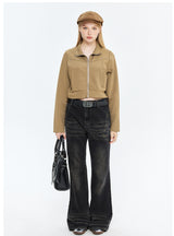 Long Sleeve Zipper Short Coat Jacket