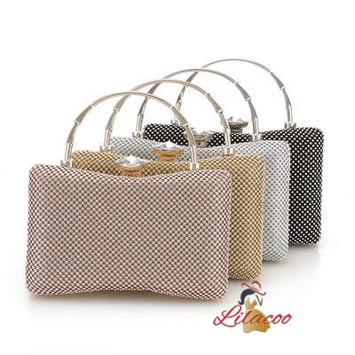 Diamond-encrusted Shoulder Handbag