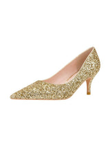 Thin High-heeled Pointed Sequined Shoes