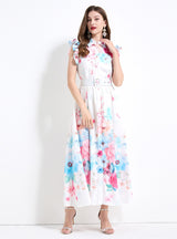 Retro Silm Waist Lapels Party Dress