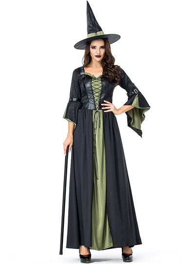 Halloween Long Witch Costume Cosplay