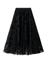 High Waist Slim Mesh Stitching Skirt