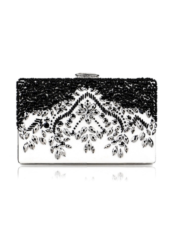 Black Beading Evening Bags
