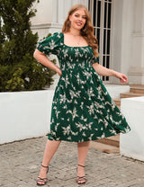 Printed Bohemian Leisure Vacation Dress