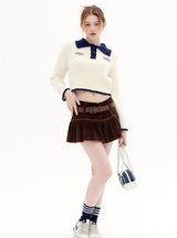 Long Sleeve Lapel Sweater