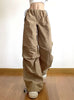 High Waist Stitching Pleated Drawstring Pant
