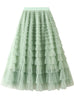 Women Mesh Cake Skirt