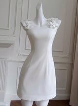 3D Short Flower Sling Dress