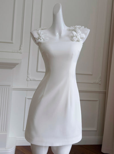 3D Short Flower Sling Dress