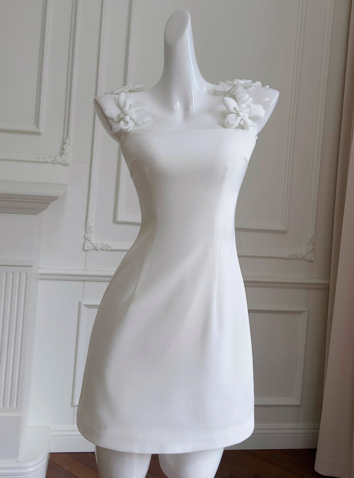 3D Short Flower Sling Dress