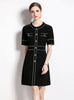 Round Neck Temperament Short Sleeve Dress