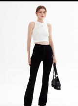 Solid Color Sexy Suspender Vest