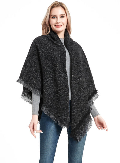 Thickened Shawl Prickly Square Scarf