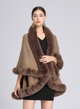 Knitted Cardigan Loose Shawl Cloak