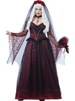 Halloween Zombie Vampire Bride Queen Costume