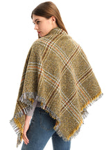 Bristle Large Plaid Square Scarf Shawl