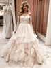 Tulle Long Sleeve Lace Wedding Dress