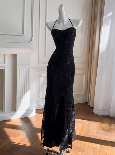 Slim Lace Strap Party Dress