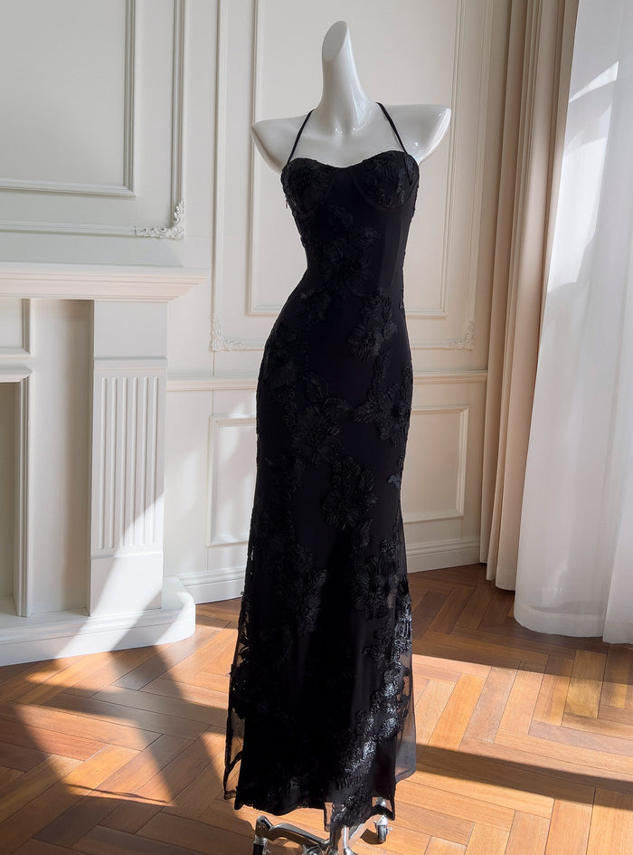 Slim Lace Strap Party Dress