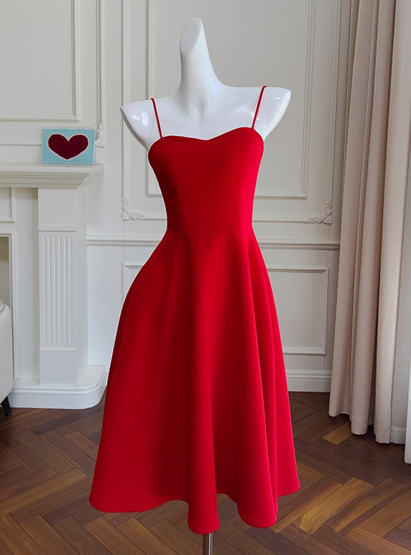 Slim-fit Suspender Long Dress