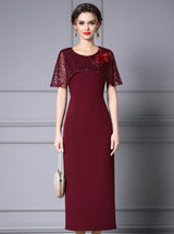 Black Sequins Mother Of The Bride Dress
