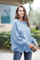 Loose Solid Color Turtleneck Sweater