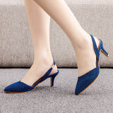 Shallow-mouthed Pointed Stiletto Heels Sandals