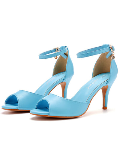 7 cm Fishmouth High-heeled Sandals