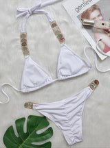 Split Strap Diamond Swimsuit
