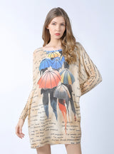 Cartoon Printed Loose Sweater